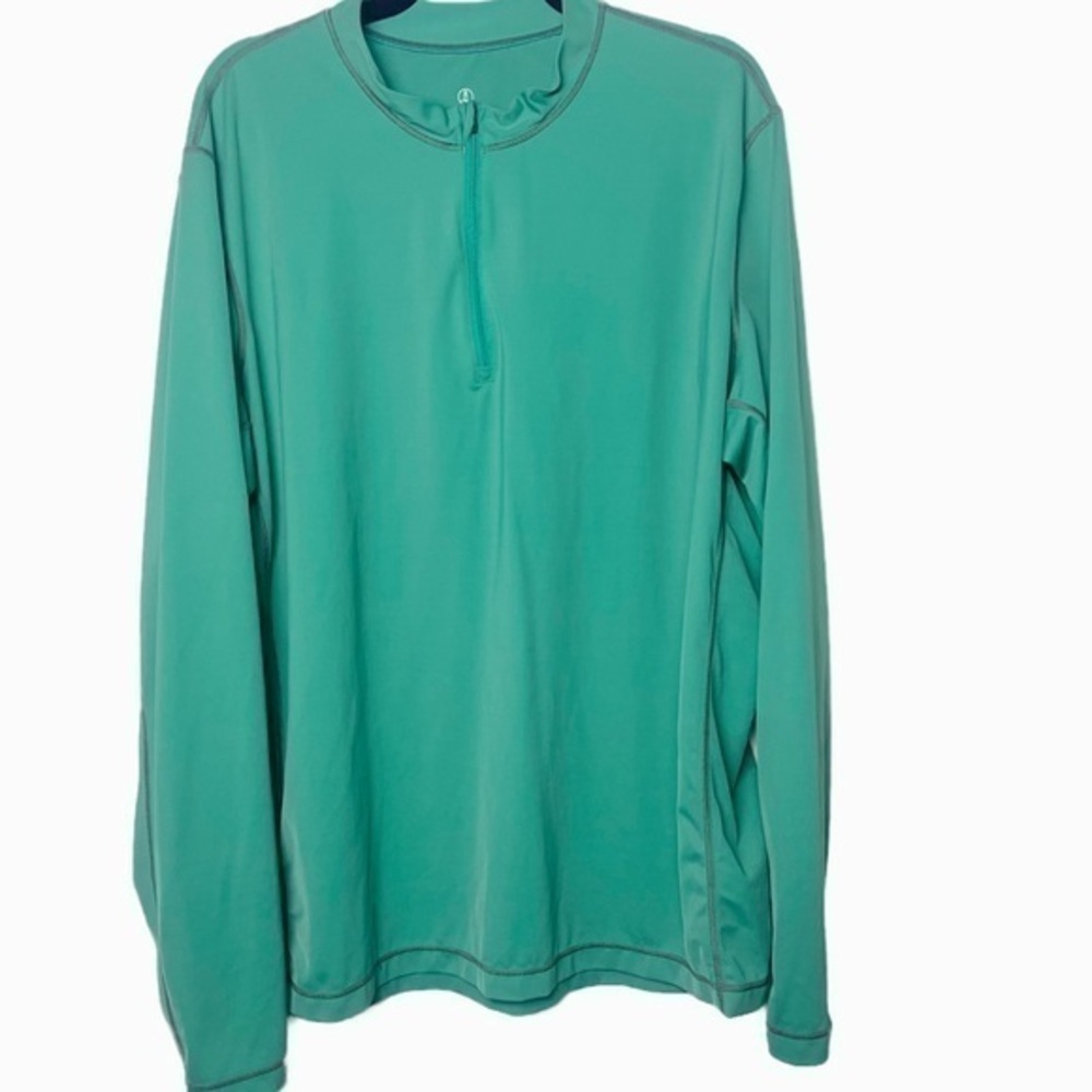 Lands End Unisex long sleeve plus size Rapid Dry Quarter Zip Pullover size XXL